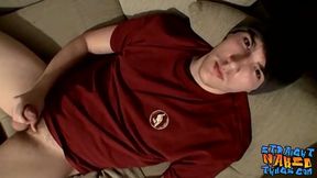Straight thug Jay Marx jerking off big dick and cumshot