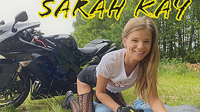 Sarah Kay And Sara Kay In Beautiful Motorcyclist - Pornstar Outdoor Sex