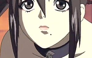 Chained hentai slave gets an enema injection in her ass