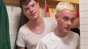 Three Young Twink Mormon Boys Have Threesome In Shower