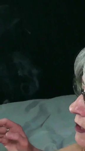 Lonely Chain Smoking GILF Seduces Step-grandson