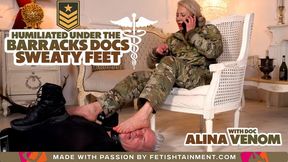 Humiliated under the barracks docs sweaty feet - LONG VERSION   ( Foot Domination with Alina Venom ) - FULL HD wmv