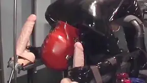 For The Fucking Machine With Rubber Slave