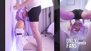 💜NIKKE Liberalio Cosplay blowjob, Deepthroat assjob Hentai Shemale Asian Femboy trans p3