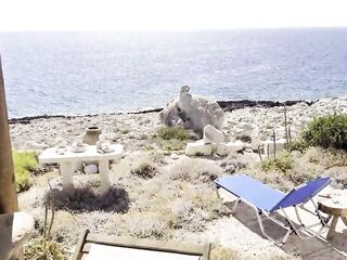 two MILF's get Screwed by Me in Front of Sea