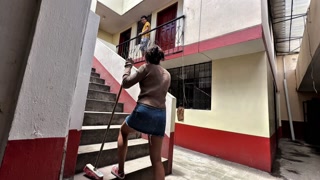 NALGONA neighbor helps me at home, and I pay her with SEX
