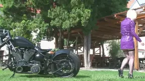 Casey Deluxe Smiles While Stocking-Sheathed Pussy Gets Fucked Deeply