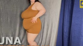 fat babe jumps in pool