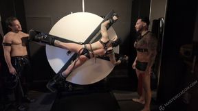 Whippings for the slave fool his Mater with the help of his friend