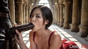 my stepsister dressed up as ada wong, and i shoved my cock deep down her throat, cumming inside her[ai]