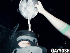 Masked subs and doms fist fuck Yoshi Kawasaki hard