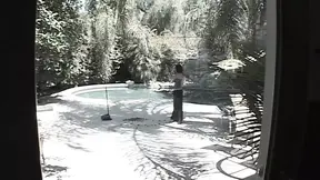 Hairy MILF gives sloppy blowjob then gets a wild fuck