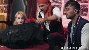 ”Blonde Athena Raynes wet beaver & mouth must have swell after our threesome ses”