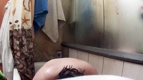 Watching My Stepmom in the Bath