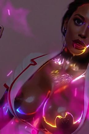 Hot Nurse in Gloryhole Club, Big Tits, Gloryhole Bukkake, Big Dick Sucking Cock