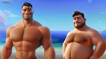 Step Gay Dad Series - Surfs Up - Clothing Optional!
