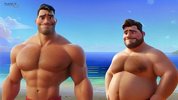 Step Gay Dad Series - Surfs Up - Clothing Optional!