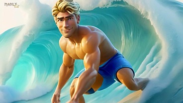 Step Gay Dad Series - Surfs Up - Clothing Optional!