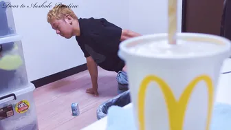 Asian Twink Solo Anal Play and Handjob Session