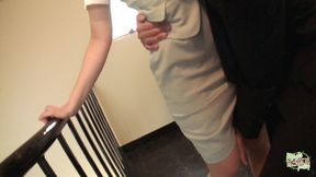 She Was on the Phone with Someone, Squeezing Her Hairy Pussy