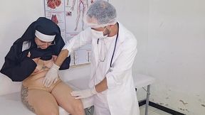 Virginal nun loses her cherry to a skilled gynecologist