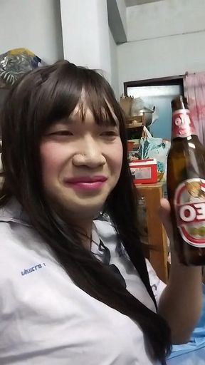 Student Ladyboy and Her Man