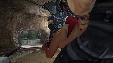 Redhead Elf has Threesome with 2 Hooded Guys - Warcraft Parody