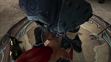 Redhead Elf has Threesome with 2 Hooded Guys - Warcraft Parody