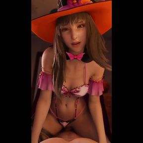 Halloween Kyrie Riding Hentai Porn Video