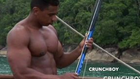 Two Sexy Latino Boys Fucking Bareback in the Public Beach for Fun Exhib