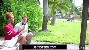 UsingTeen - Hot Step Sister Freeused By and Her Tutor - Lacey London