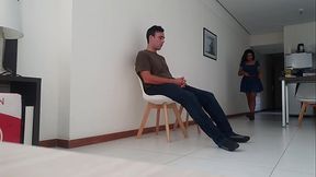 Latina culona atragantada