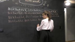 A real teacher is pestering a student ! Homeschool teen