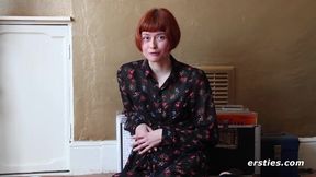 Hot Redhead's First Solo Experience - Sensual Masturbation with Tattoos and Panty Fetish
