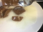 Chocolate pudding with 10 loads cum sauce