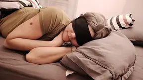 Surprise facefuck for blindfolded MILF mother-in-law