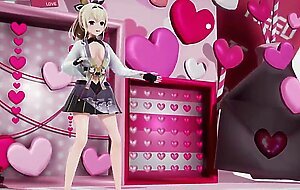 Kazama Iroha Hentai Undress Dance Lap Tap Love MMD 3D HoloLive Samurai Girl DARK PURPLE EYES