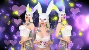Brain melting Bunny Baal - Goon mind break , MASK FETISH