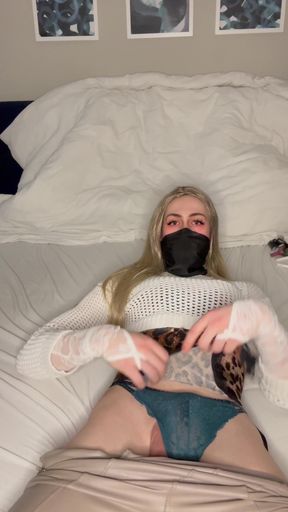 Thrilling moment from &quot;Petite Teen femboy masturbating and undressing&quot;