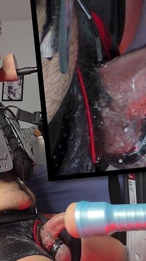 March 2026 Live Cam Show Recording - Ricky Cage Gets Machine-jacked for an Hour!