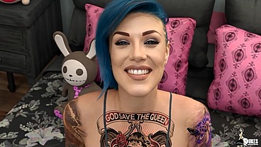 Hot Emo girl takes her step dads thick fat cock