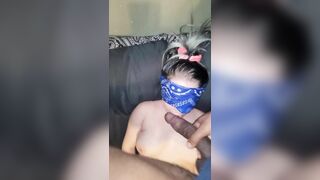 Blunt Smoking Sex. bbc Cunt With Mouth out Blindfolded Natural Tit Pawg. Multiple Cumshots