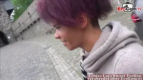German Ebony Teen Gets Public Pickup and Steamy Outdoor Fuck Fest