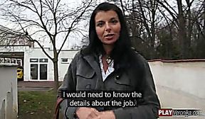 Jana gorgeous amateur brunette picked up from the street