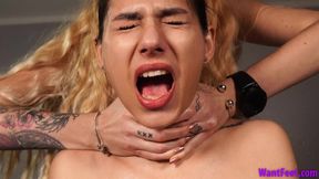 Extreme Neck Massage - Throat Fetish - HD MP4