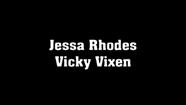 Evan Stone Threesome Blowjob with Jessa Rhodes and Vicky Vixen