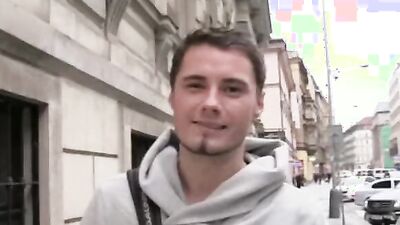 Czech Hunter takes a hot shower & gives a steamy handjob in a steamy hot tub