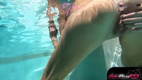 Sofie Marie And Kyla Keys Rides Dildo After Pool Photoshoot