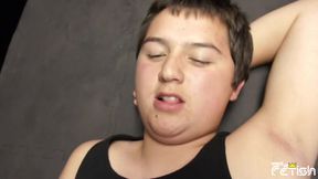 Chubby twink gets his ass pounded in hot gay foursome to not go to the prison