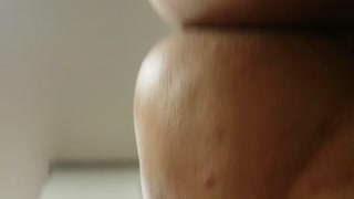 My wife taking massive creampie inside her meat pussy